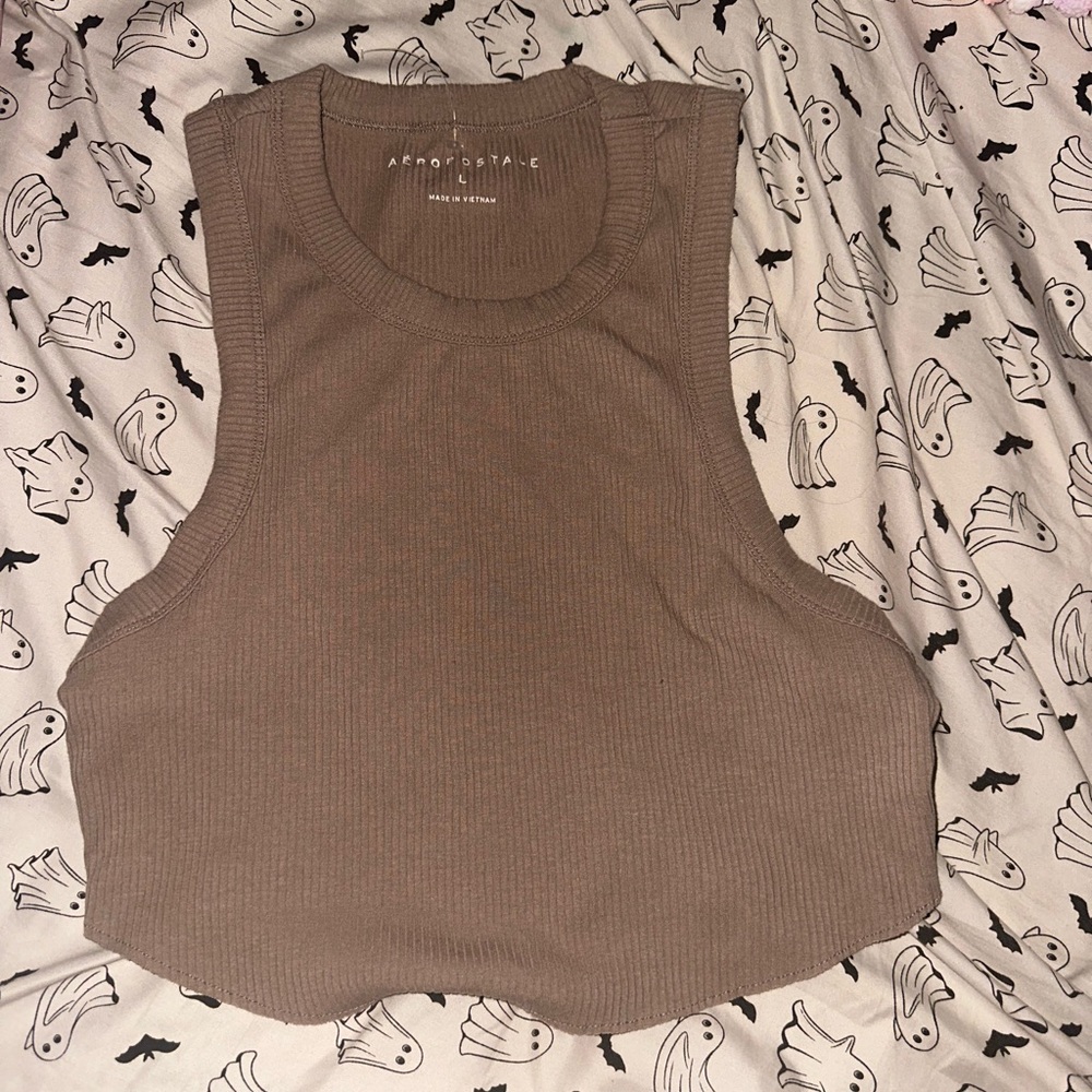 Aeropostale Women's Tan Crop Top